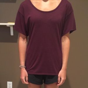 Women's top with a open stringed back
